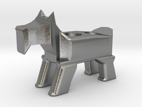 Terrier Pencil Holder in Natural Silver