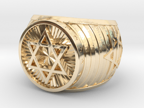 Jewish Ring in 14K Yellow Gold