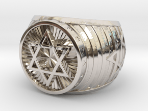 Jewish Ring in Platinum