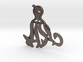 Midnight Octopus in Polished Bronzed Silver Steel