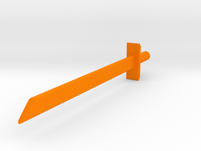 Blank blade in Orange Processed Versatile Plastic