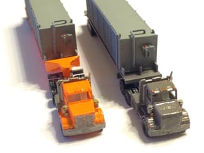 Semi Truck 1 Z Scale in Tan Fine Detail Plastic
