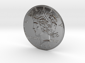 Two Face Silver Dollar (unscratched) in Polished Silver