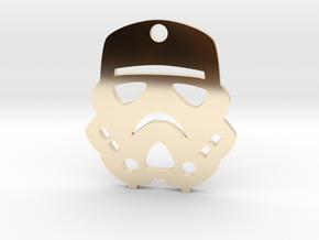 Imperial Stormtrooper Pendant in 14K Yellow Gold