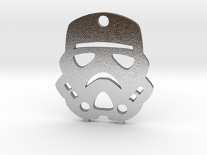 Imperial Stormtrooper Pendant in Natural Silver
