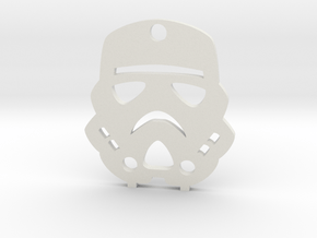 Imperial Stormtrooper Pendant in White Natural Versatile Plastic