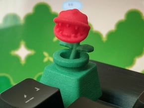 Piranha Plant Body Cherry MX Keycap in Green Processed Versatile Plastic