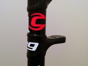 Cannondale bicycle front logo in Red Processed Versatile Plastic