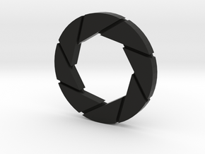 Aperture Logo in Black Natural Versatile Plastic