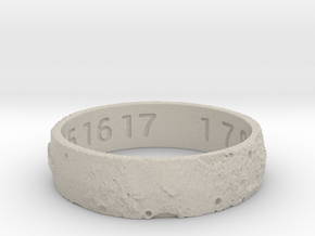 Moon Ring V3 RS11.5 Ring Size 11.5 in Natural Sandstone