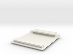 Jodocast's Rapidpistol front Handlecut Plate in White Natural Versatile Plastic