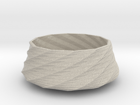 Twisted bowl in Natural Sandstone