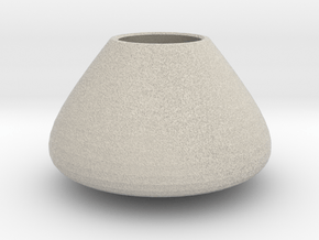 Bulky vase in Natural Sandstone