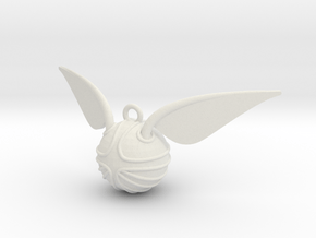 The Golden Snitch pendant in White Natural Versatile Plastic