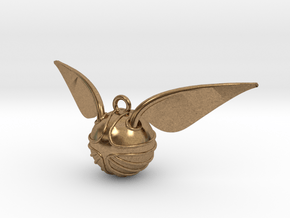 The Golden Snitch pendant in Natural Brass
