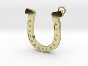 Horseshoe pendant in 18K Gold Plated
