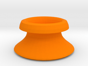 Twisted vase in Orange Processed Versatile Plastic