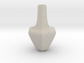 Honeycomb vase in Natural Sandstone