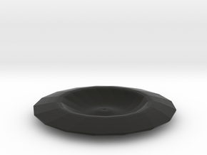 Spaceship plate in Black Natural Versatile Plastic