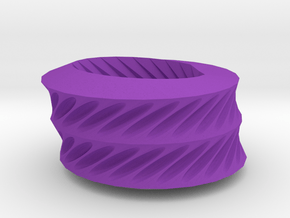 Twisted ovals bracelet in Purple Processed Versatile Plastic