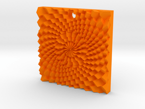 Holes spiral in Orange Processed Versatile Plastic