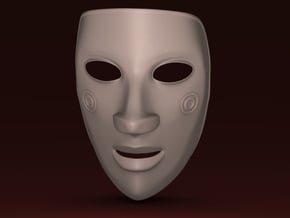 EmptyHeaded Mask (Female) in White Natural Versatile Plastic