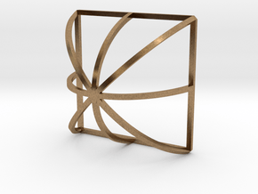 Arch Plus Square in Natural Brass