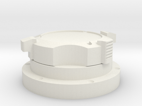 Apollo Scaled GasConnector (Left) for Revell Man o in White Natural Versatile Plastic