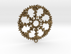 Hub Cap Leafy Wheel in Natural Bronze