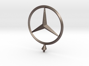 Mercedes Benz Star / Spare Part in Polished Bronzed Silver Steel