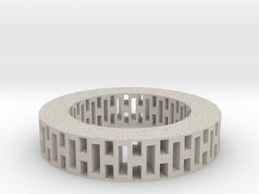 Rectangle holes bracelet in Natural Sandstone