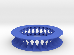 Rhombus pattern bracelet in Blue Processed Versatile Plastic