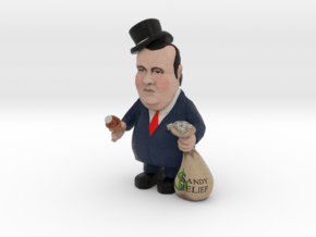 Small - Top Hat Re-election Slush Fund Chris Chris in Full Color Sandstone
