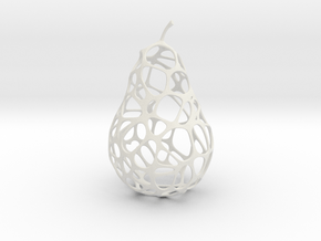 GeoPear  in White Natural Versatile Plastic