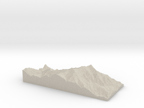 Model of Mount Mitchell in Natural Sandstone