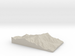 Model of Mount Mitchell in Natural Sandstone