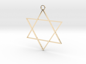 Six Point Star in 14K Yellow Gold