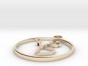  North America In A New Small Size in 14K Yellow Gold