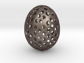 Egg in Polished Bronzed Silver Steel