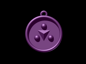 Zelda Ocarina Of Time Shadow Medallion in Purple Processed Versatile Plastic