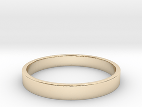 Simple and Elegant Unisex Ring | Size 10 in 14k Gold Plated Brass