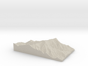 Model of Mount Mitchell in Natural Sandstone