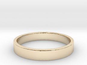 Simple and Elegant Unisex Ring | Size 6 in 14k Gold Plated Brass
