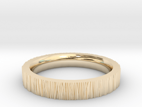 Tree Bark Ring in 14K Yellow Gold