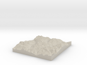 Model of Mont Blanc de Seilon in Natural Sandstone