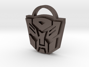 Transformers Keyring in Polished Bronzed Silver Steel