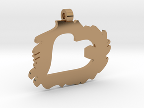 Love is Grand and Messy No. 2 Pendant in Polished Brass