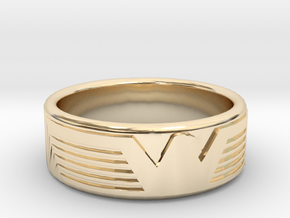 Eagle ring in 14k Gold Plated Brass