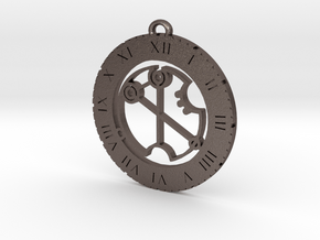 Virginia - Pendant in Polished Bronzed Silver Steel