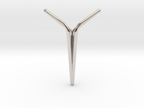 YOUNIVERSAL Y5, Pendant. Elegance in Motion in Rhodium Plated Brass